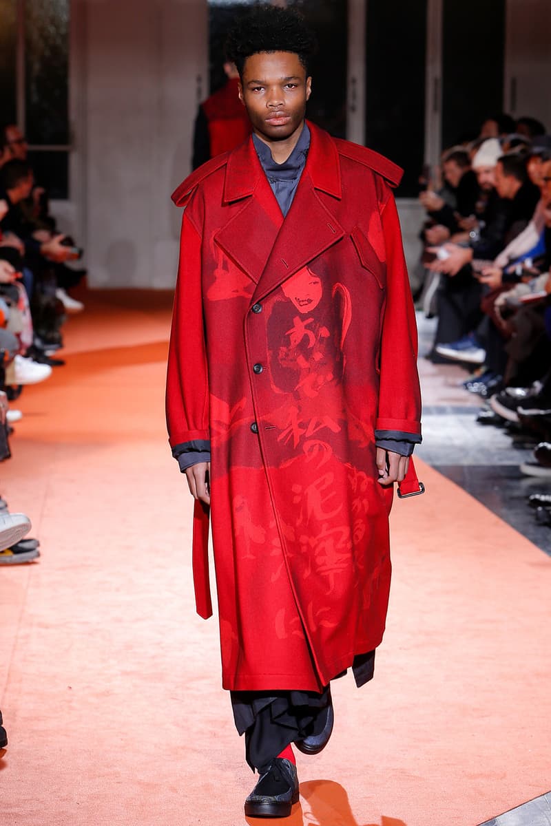 Yohji Yamamoto 2018 Fall Winter Paris Fashion Week Mens