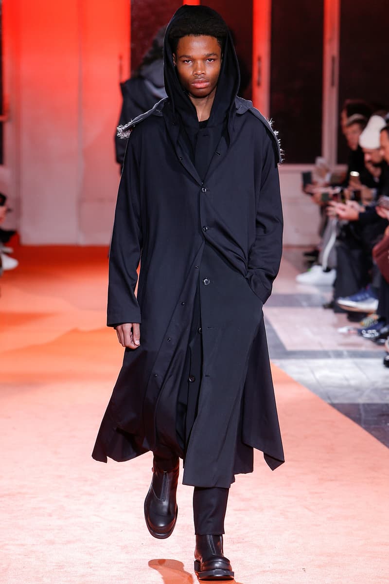 Yohji Yamamoto 2018 Fall Winter Paris Fashion Week Mens