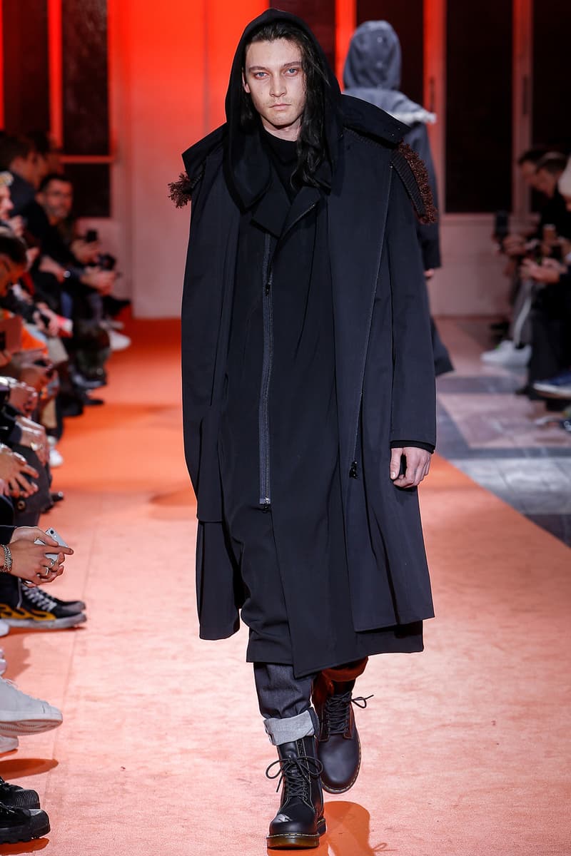 Yohji Yamamoto 2018 Fall Winter Paris Fashion Week Mens