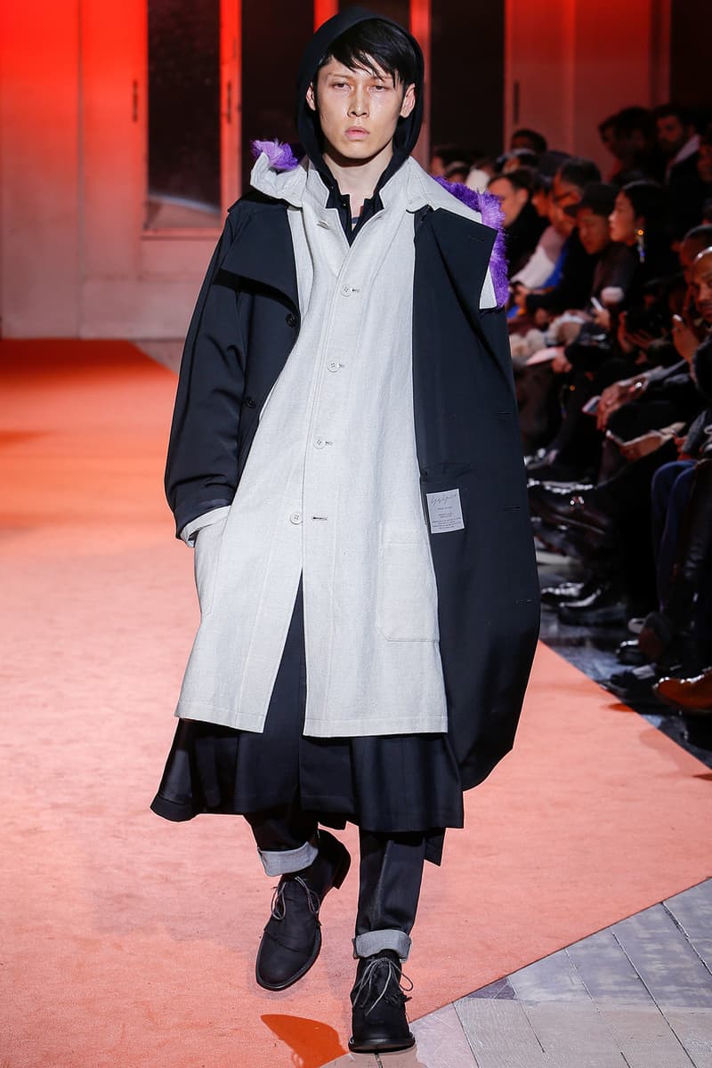 Yohji Yamamoto 2018 Fall Winter Paris Fashion Week Mens