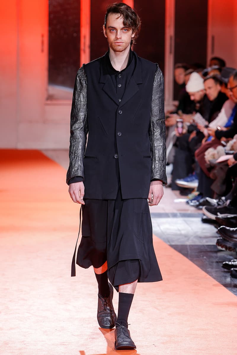 Yohji Yamamoto 2018 Fall Winter Paris Fashion Week Mens