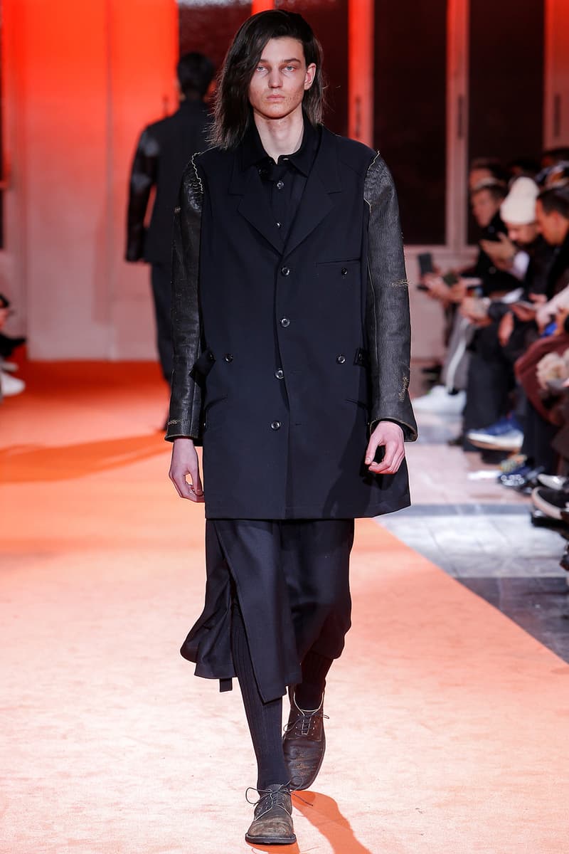 Yohji Yamamoto 2018 Fall Winter Paris Fashion Week Mens