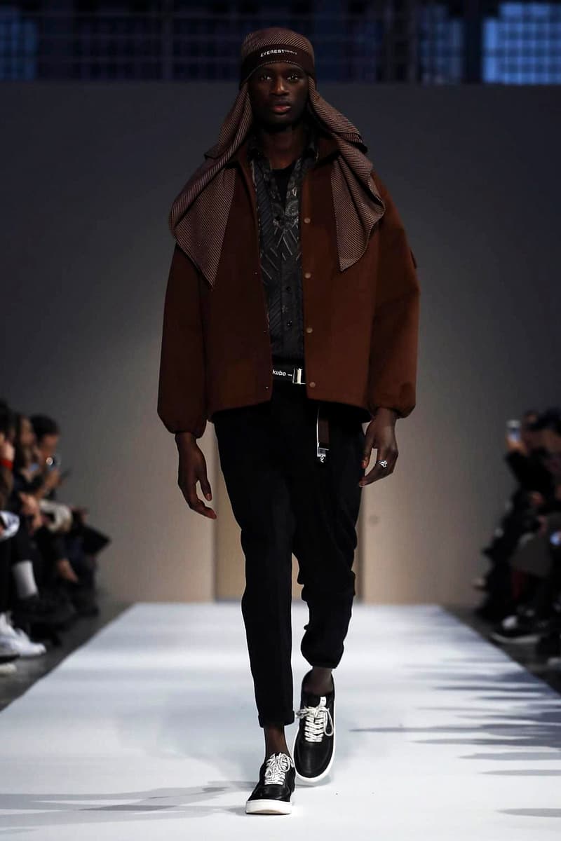 Yoshio Kubo 2018 Fall/Winter Collection milan fashion week men's 2018 fall winter