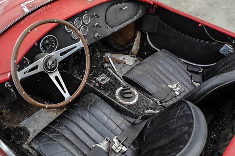 1967 Shelby 427 Cobra Auction 1 Million AC Cobra Ford V8 Engine Barn Find