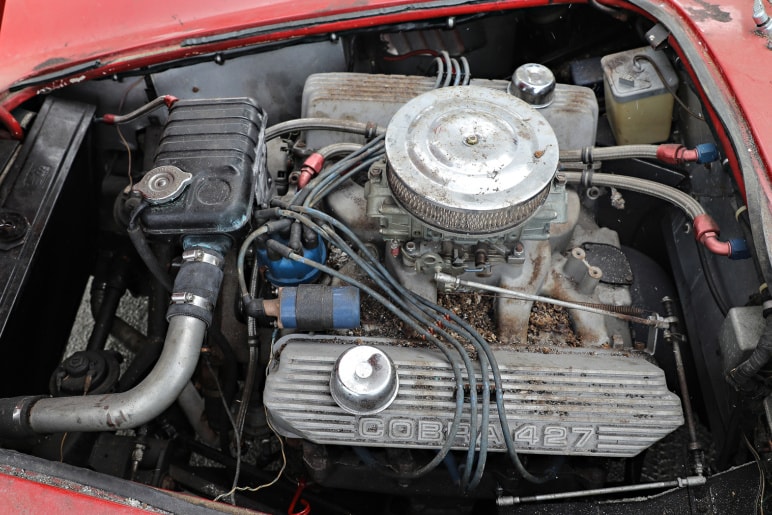 1967 Shelby 427 Cobra Auction 1 Million AC Cobra Ford V8 Engine Barn Find