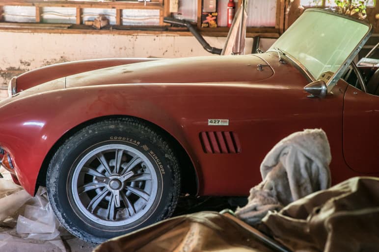 1967 Shelby 427 Cobra Auction 1 Million AC Cobra Ford V8 Engine Barn Find