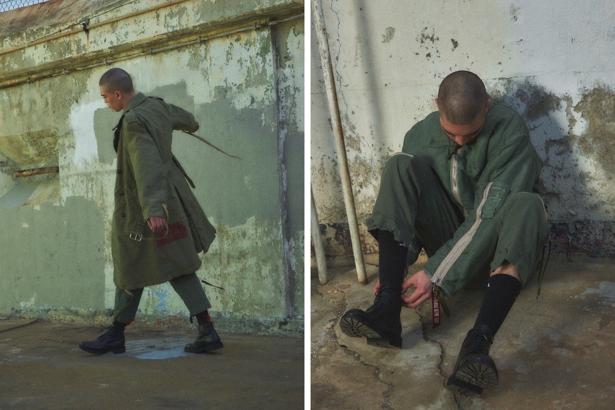 Slam Jam x 424 x Alpha Industries Lookbook collection installation vietnam