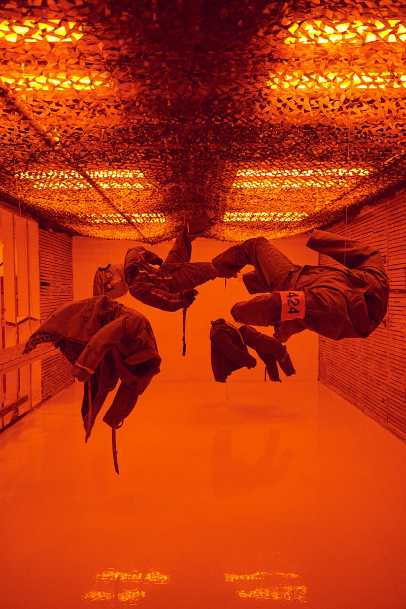 Slam Jam x 424 x Alpha Industries Lookbook collection installation vietnam