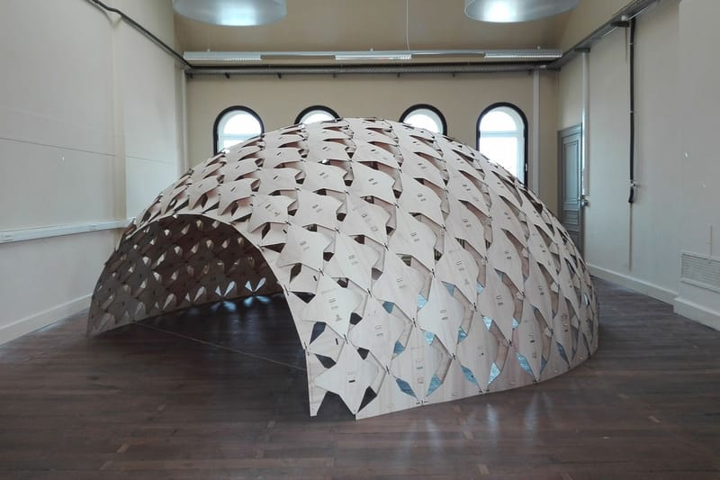Architects Design Cost-Friendly "Exoskeleton" Pavilion