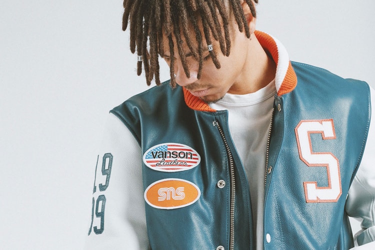 Sneakersnstuff & Vanson Leathers Connect on Limited Edition Varsity Jackets