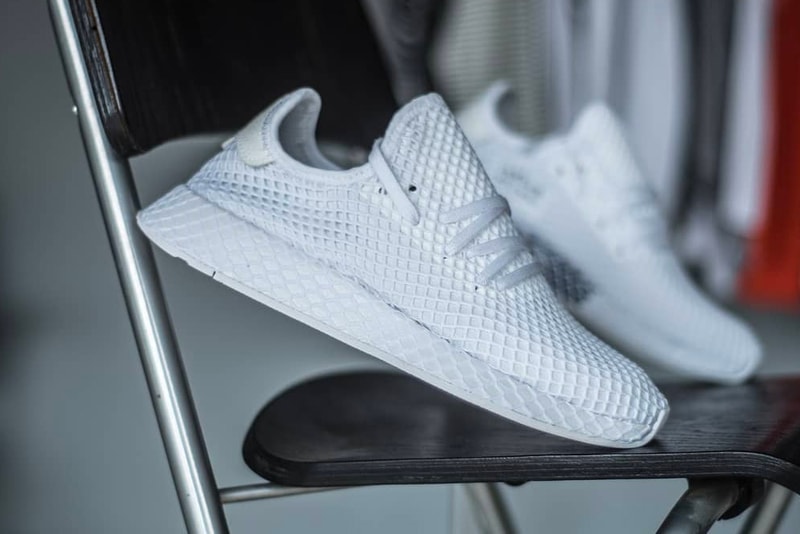 adidas Deerupt closer look all-white mesh