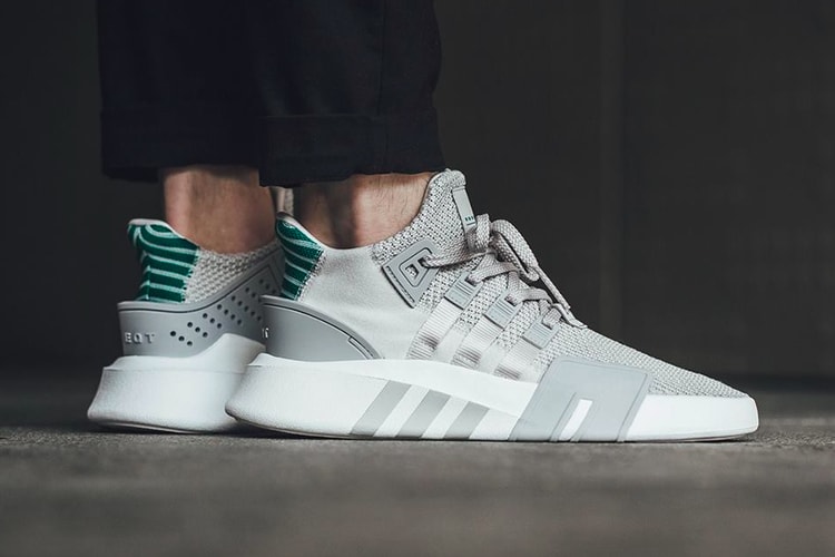 An On-Feet Look at the adidas EQT Basketball ADV in “Grey/Sub Green”