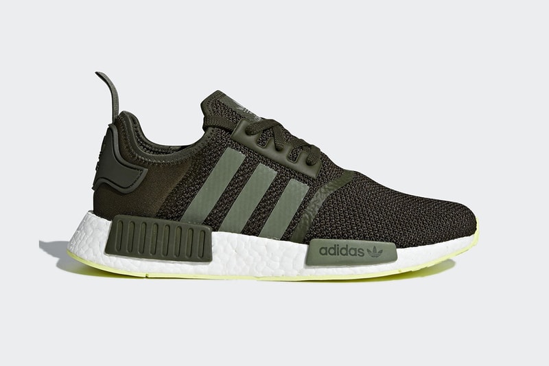 adidas NMD R1 Night Cargo Colorway Neon Outsole