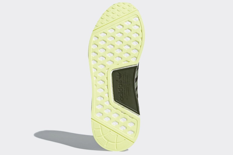 adidas NMD R1 Night Cargo Colorway Neon Outsole
