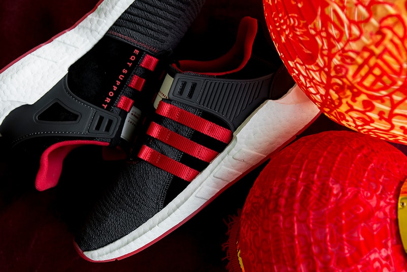 adidas Originals EQT Support 93 17 Yuanxiao china lantern festival black red gold 2018 february 23 release date info