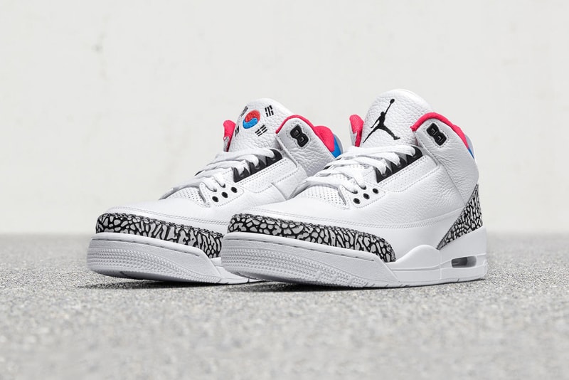 Air Jordan 3 Seoul Korea nike official unveiled march 10 2018 release date info sneakers shoes footwear
