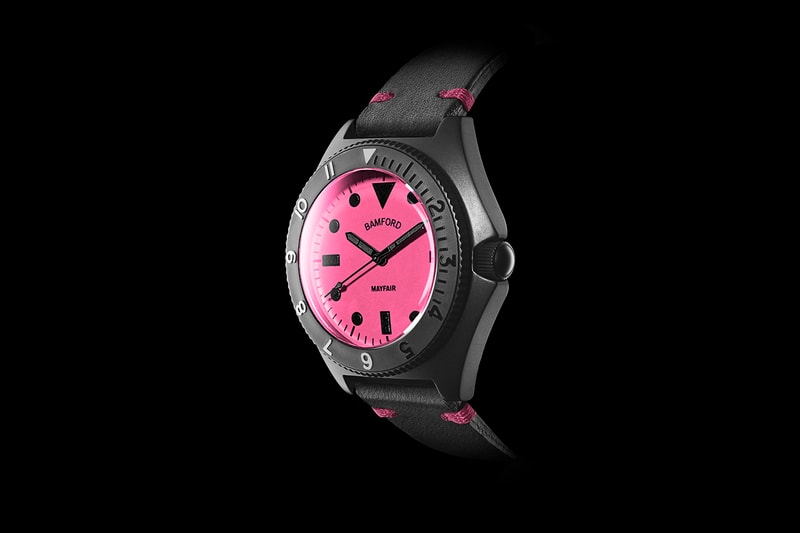 Bamford Watch Department Mayfair Range New colorway design 2018 Limited Edition Holidays Valentines Day 2018 Yellow Pink