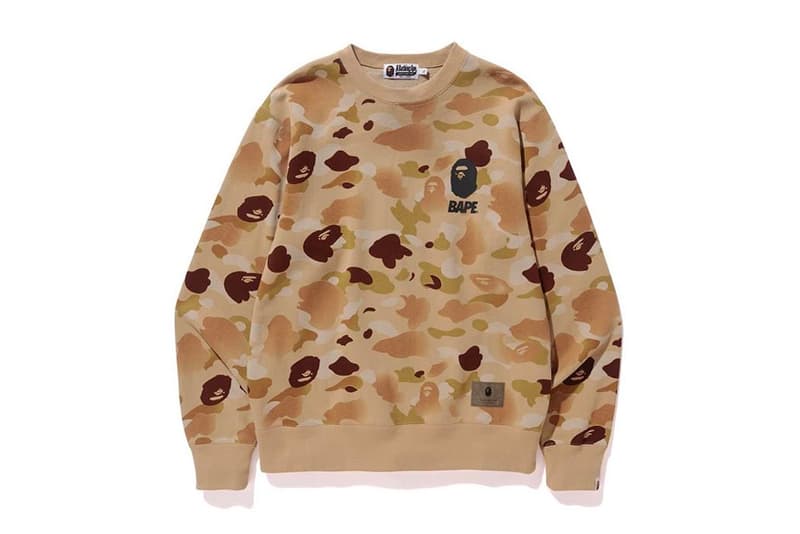 BAPE A Bathing Ape Gradation Camo Collection Crewnecks Long Sleeve Shirts Caps Backpacks