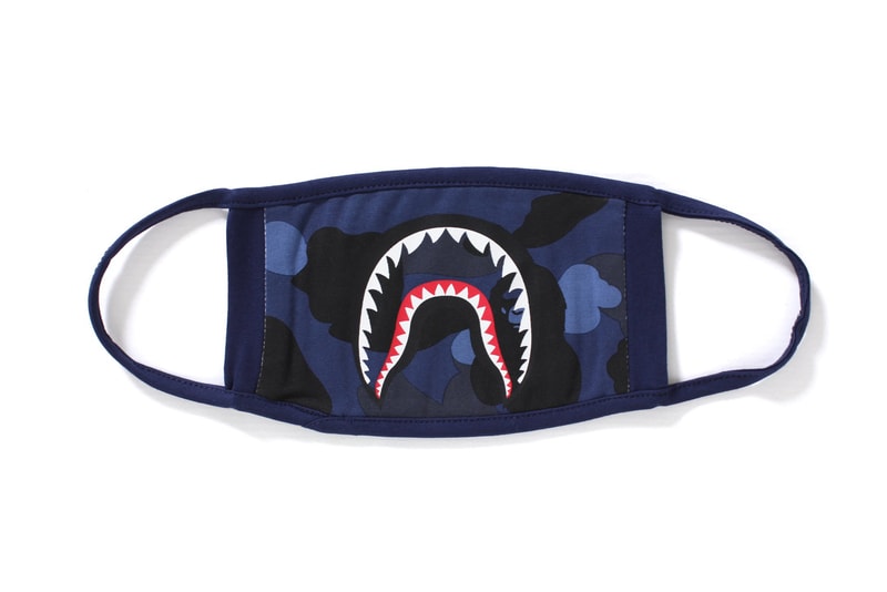 BAPE A Bathing Ape Camo Shark Mask Accessories Streetwear Fashion camouflage abc red purple blue