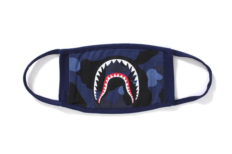 BAPE A Bathing Ape Camo Shark Mask Accessories Streetwear Fashion camouflage abc red purple blue