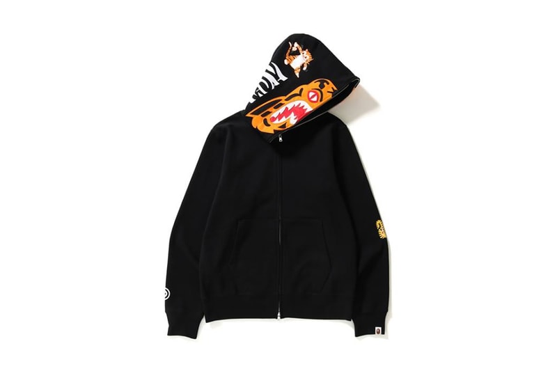 BAPE Full Zip Tiger Hoodie A Bathing Ape 208 february 10 release date info