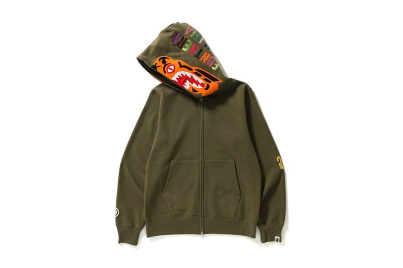 BAPE Full Zip Tiger Hoodie A Bathing Ape 208 february 10 release date info
