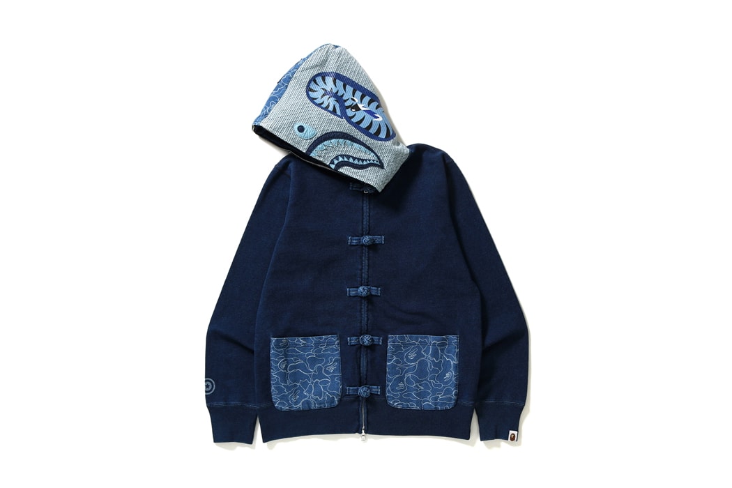 BAPE Spring 2018 Indigo Capsule Collection march 3 saturday release date info drop hoodies jackets sweatshirts japan sashiko patchwork fade