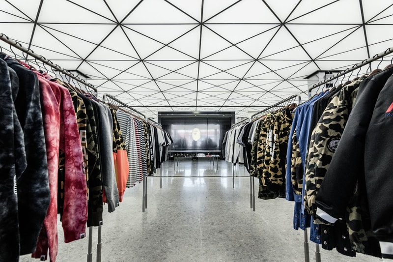 BAPE Melrose Los Angeles Store Opening streetwear japanese fashion label clothing shoes apparel menswear mens label