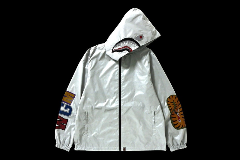 BAPE Reflector Shark Hoodie Jacket Menswear Streetwear Winter Gear 3M Release Date Info Drops February 3 2018