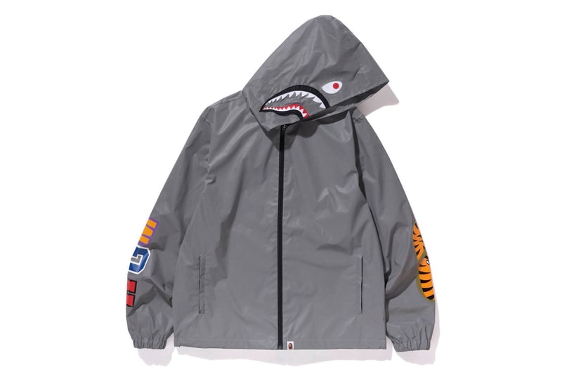 BAPE Reflector Shark Hoodie Jacket Menswear Streetwear Winter Gear 3M Release Date Info Drops February 3 2018