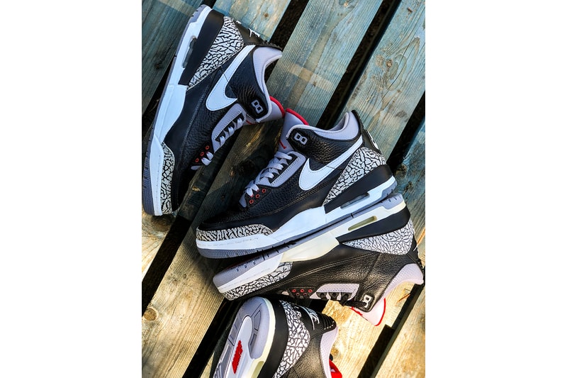 Tinker Hatfield Nike Air Jordan 3 Black Cement BespokeIND Release