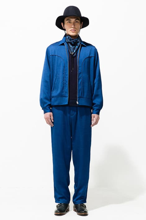 Blue Blue Japan 2018 Fall Winter Lookbook collection indigo dye patchwork