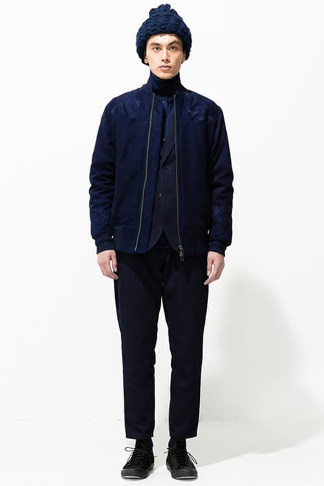 Blue Blue Japan 2018 Fall Winter Lookbook collection indigo dye patchwork