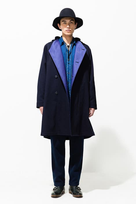 Blue Blue Japan 2018 Fall Winter Lookbook collection indigo dye patchwork