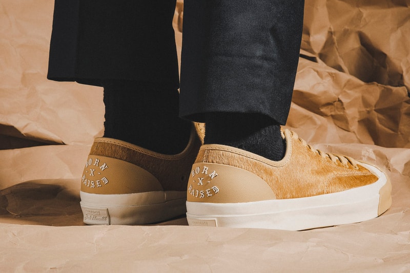 BornxRaised Converse Jack Purcell on the turf Pack On Feet collaboration hbx hypebeast store 2018 february 3 release drop date info sneakers shoes footwear