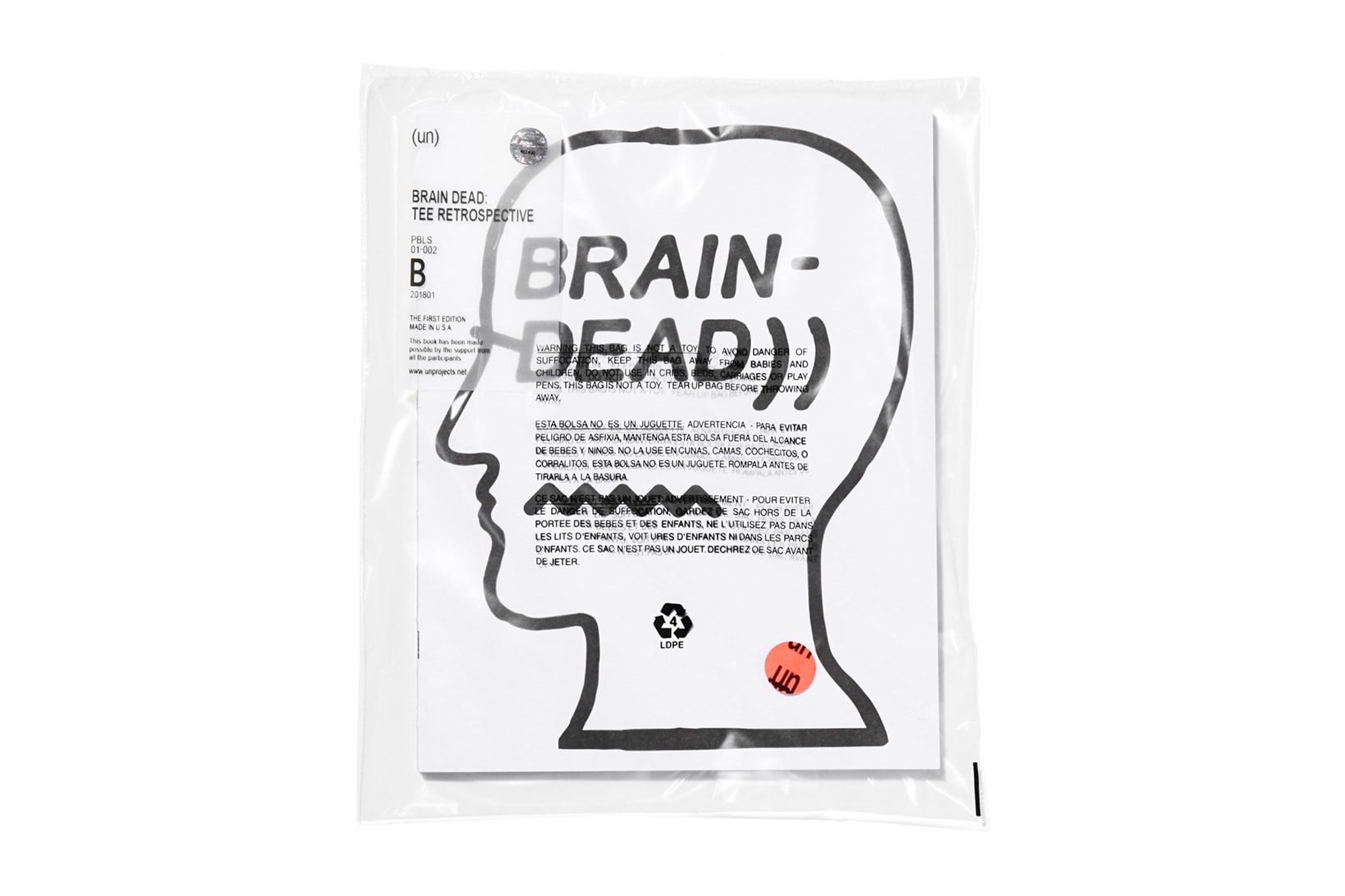 Brain Dead T-shirt Retrospective Book un publishing 2018 february march release date info drop