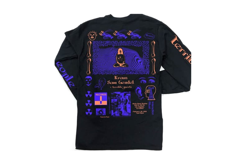 Brain Dead Links up With Terrible Records & NTS Radio on an Exclusive Shirt Design