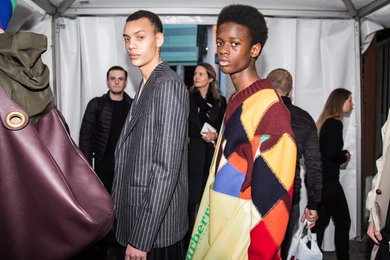 Burberry 2018 Fall/Winter Christopher Bailey Backstage Imagery Kate Moss Cara Delevigne Naomi Campbell Blondey McCoy