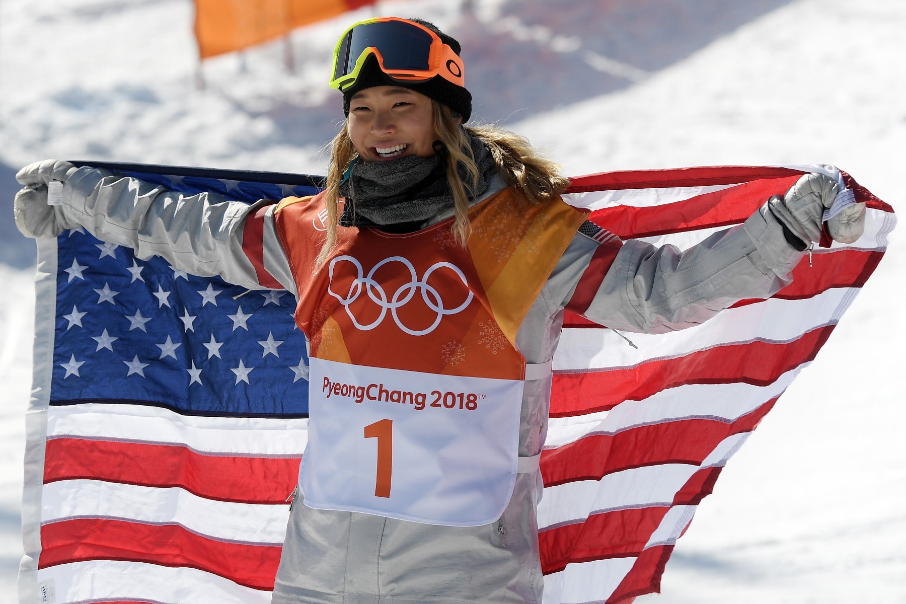 Chloe Kim Gold Medal Womens Halfpipe Snowboarding 2018 Winter Olympics Pyeongchang