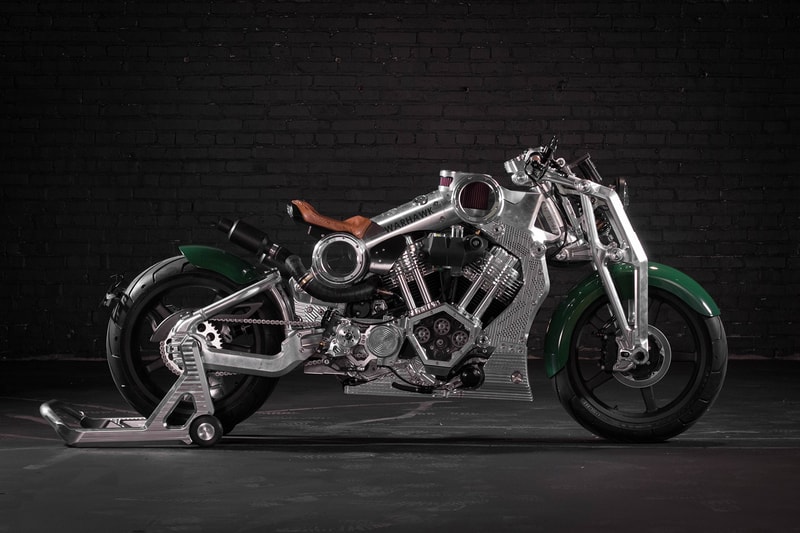 Curtiss Released First Bike 100 Years Warhawk Motorcycle Aluminum Frame 2200cc V-Twin 165 MPH Girder Forks