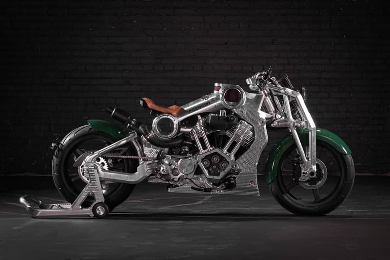 Curtiss Released First Bike 100 Years Warhawk Motorcycle Aluminum Frame 2200cc V-Twin 165 MPH Girder Forks