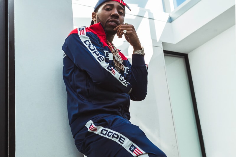 DOPE x YFN Lucci Spring/Summer 2018 Lookbook rapper atlanta los angles boss life moto sports streetwear