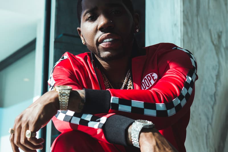 DOPE x YFN Lucci Spring/Summer 2018 Lookbook rapper atlanta los angles boss life moto sports streetwear