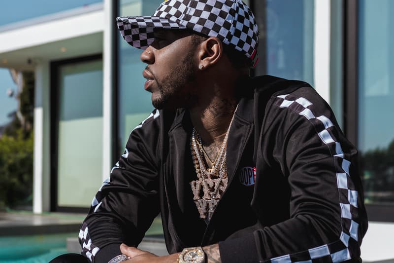 DOPE x YFN Lucci Spring/Summer 2018 Lookbook rapper atlanta los angles boss life moto sports streetwear