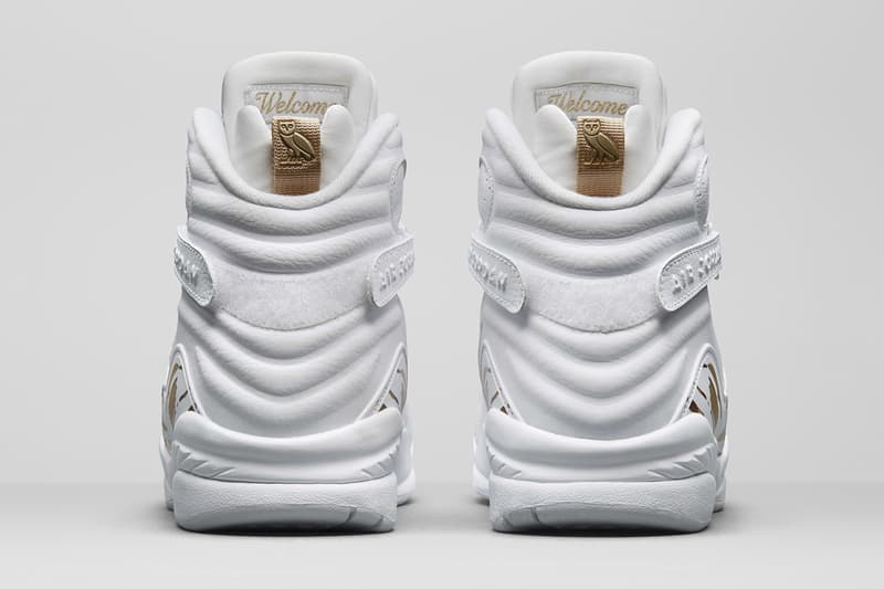 Drake OVO Air Jordan 8 Retro Black and White Sneakers Mens Shoes release info date drops February 16 2018
