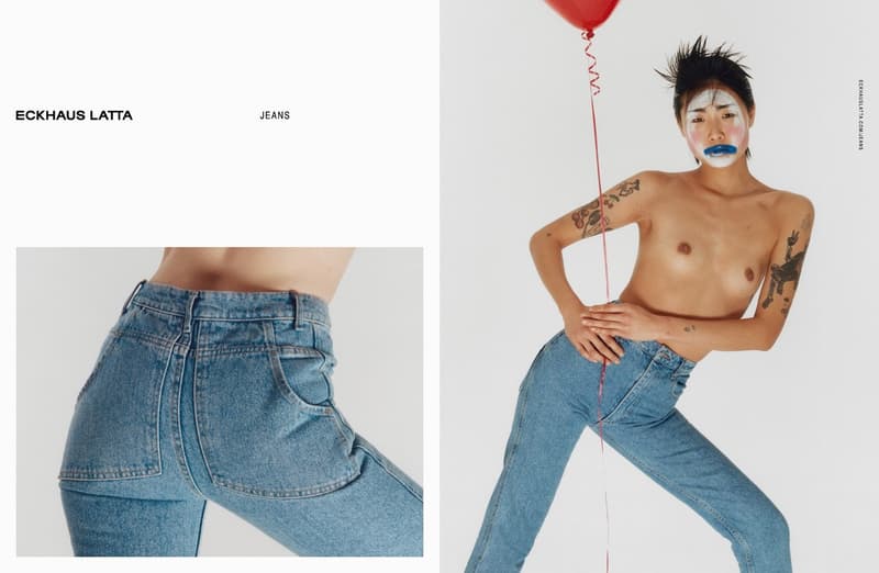 Eckhaus Latta Debut Denim Campaign Mike Eckhaus Zoe Latta Hanna Moon Jeans Lookbooks