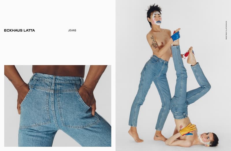 Eckhaus Latta Debut Denim Campaign Mike Eckhaus Zoe Latta Hanna Moon Jeans Lookbooks