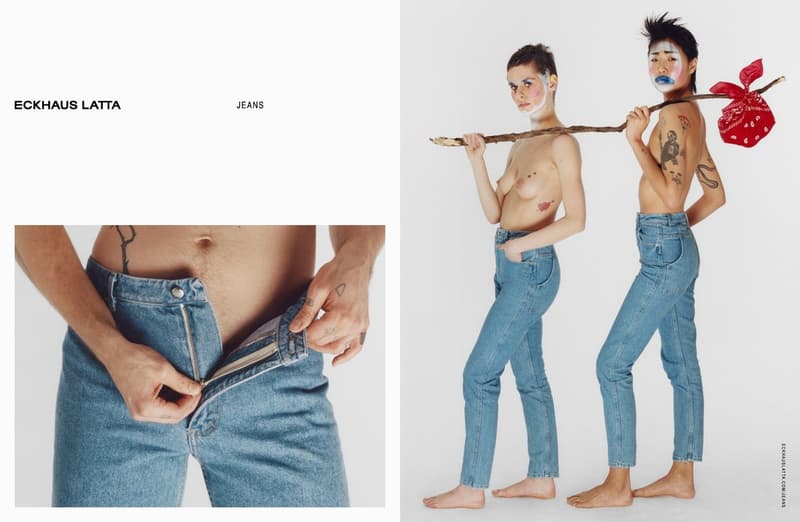 Eckhaus Latta Debut Denim Campaign Mike Eckhaus Zoe Latta Hanna Moon Jeans Lookbooks