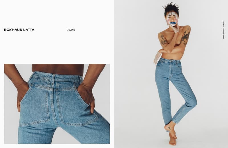 Eckhaus Latta Debut Denim Campaign Mike Eckhaus Zoe Latta Hanna Moon Jeans Lookbooks