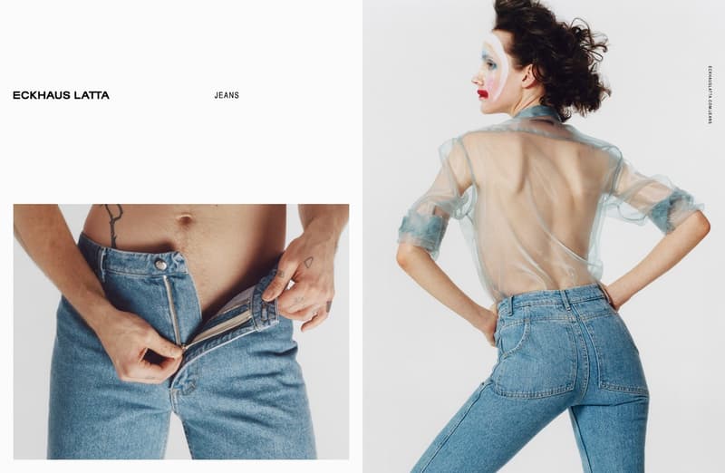 Eckhaus Latta Debut Denim Campaign Mike Eckhaus Zoe Latta Hanna Moon Jeans Lookbooks